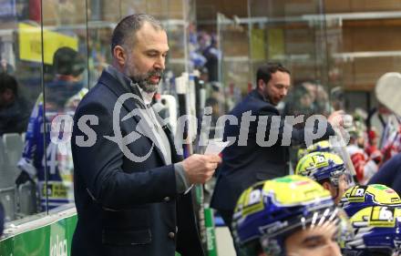 Eishockey ICE Bundesliga.  Winn2day ICE Hockey League. VSV gegen HCB Suedtirol Alperia.   Trainer Pierre Allard, Co-Trainer Marco Pewal (VSV). Villach, am 28.12.2025.
Foto: Kuess
www.qspictures.net
---
pressefotos, pressefotografie, kuess, qs, qspictures, sport, bild, bilder, bilddatenbank