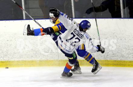 Eishockey AHC Division I. Althofen gegen Steindorf.  JAGARINEC, Jakob Lukas  (Althofen),  HOBITSCH, Samuel    (Steindorf). Althofen, am 3.1.2026.
Foto: Kuess
www.qspictures.net
---
pressefotos, pressefotografie, kuess, qs, qspictures, sport, bild, bilder, bilddatenbank