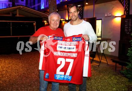 Eishockey. KAC. Legenden.  Robert Platzer, Thomas Hundertpfund. Klagenfurt, am 6.11.2025.
Foto: Kuess
www.qspictures.net
---
pressefotos, pressefotografie, kuess, qs, qspictures, sport, bild, bilder, bilddatenbank