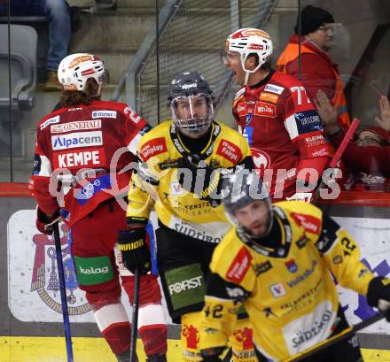 Eishockey ICE Bundesliga.  Winn2day ICE Hockey League. KAC gegen HC Falkenstein Pustertal.  Torjubel Mario Kempe, Mathias From  (KAC). Klagenfurt, am 5.1.2026
Foto: Kuess
www.qspictures.net
---
pressefotos, pressefotografie, kuess, qs, qspictures, sport, bild, bilder, bilddatenbank