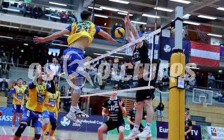 Volleyball CEV Cup.  SK Zadruga Aich/Dob gegen AKAA Volley (FIN).   Kristers Landzans (Aich/Dob). Bleiburg, am 7.1.2026.
Foto: Kuess
www.qspictures.net
---
pressefotos, pressefotografie, kuess, qs, qspictures, sport, bild, bilder, bilddatenbank