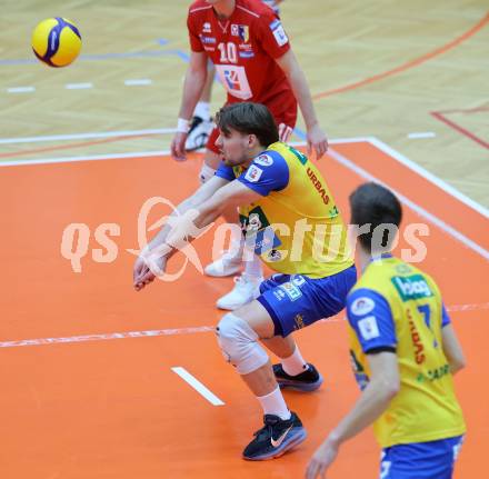 Volleyball CEV Cup.  SK Zadruga Aich/Dob gegen AKAA Volley (FIN).  Jan Jirasek  (Aich/Dob). Bleiburg, am 7.1.2026.
Foto: Kuess
www.qspictures.net
---
pressefotos, pressefotografie, kuess, qs, qspictures, sport, bild, bilder, bilddatenbank