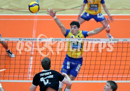 Volleyball CEV Cup.  SK Zadruga Aich/Dob gegen AKAA Volley (FIN).   Sebastian Sablatnig (Aich/Dob). Bleiburg, am 7.1.2026.
Foto: Kuess
www.qspictures.net
---
pressefotos, pressefotografie, kuess, qs, qspictures, sport, bild, bilder, bilddatenbank