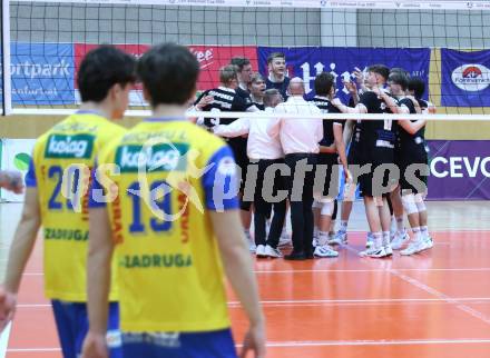 Volleyball CEV Cup.  SK Zadruga Aich/Dob gegen AKAA Volley (FIN).  Jubel (AKAA). Bleiburg, am 7.1.2026.
Foto: Kuess
www.qspictures.net
---
pressefotos, pressefotografie, kuess, qs, qspictures, sport, bild, bilder, bilddatenbank