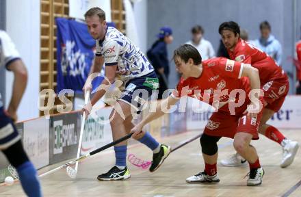 IFL Floorball.  KAC gegen VSV.  Christoph Platzer  (KAC), Anze Brajic  (VSV). Klagenfurt, am 10.1.2026.
Foto: Kuess
www.qspictures.net
---
pressefotos, pressefotografie, kuess, qs, qspictures, sport, bild, bilder, bilddatenbank