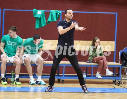 Basketball 2. Liga 2025/2026. Grunddurchgang 13. Runde.  KOS Celovec gegen BK Mattersburg Rocks.  Trainer Dalibor Cevriz (KOS).. Klagenfurt, am 10.1.2026
Foto: Kuess
---
pressefotos, pressefotografie, kuess, qs, qspictures, sport, bild, bilder, bilddatenbank