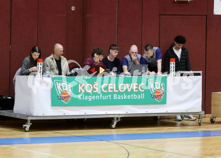 Basketball 2. Liga 2025/2026. Grunddurchgang 13. Runde.  KOS Celovec gegen BK Mattersburg Rocks.  Klagenfurt, am 10.1.2026
Foto: Kuess
---
pressefotos, pressefotografie, kuess, qs, qspictures, sport, bild, bilder, bilddatenbank
