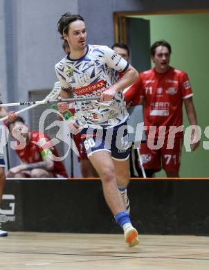 IFL Floorball.  KAC gegen VSV.   Thomas Unterweger  (VSV). Klagenfurt, am 10.1.2026.
Foto: Kuess
www.qspictures.net
---
pressefotos, pressefotografie, kuess, qs, qspictures, sport, bild, bilder, bilddatenbank