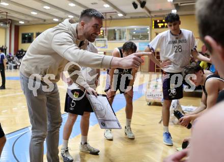 Basketball 2. Liga 2025/2026. Grunddurchgang 15. Runde.  Woerthersee Piraten gegen Vienna United.  Trainer Nemanja Nikolic  (Vienna). Klagenfurt, am 24.1.2026
Foto: Kuess
---
pressefotos, pressefotografie, kuess, qs, qspictures, sport, bild, bilder, bilddatenbank
