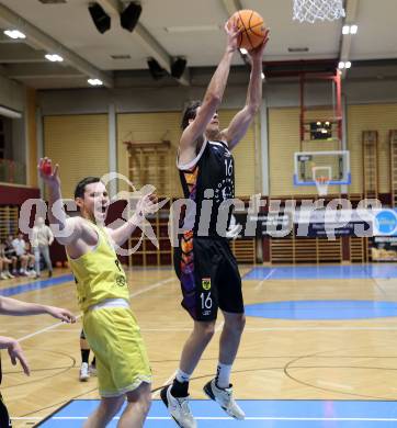 Basketball 2. Liga 2025/2026. Grunddurchgang 15. Runde.  Woerthersee Piraten gegen Vienna United. Jan-Arne Apschner, Shawn L. Ray   (Piraten),  Mathias Mailath-Pokorny (Vienna). Klagenfurt, am 24.1.2026
Foto: Kuess
---
pressefotos, pressefotografie, kuess, qs, qspictures, sport, bild, bilder, bilddatenbank