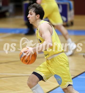 Basketball 2. Liga 2025/2026. Grunddurchgang 15. Runde.  Woerthersee Piraten gegen Vienna United. Elias Podany  (Piraten), Klagenfurt, am 24.1.2026
Foto: Kuess
---
pressefotos, pressefotografie, kuess, qs, qspictures, sport, bild, bilder, bilddatenbank