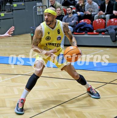 Basketball 2. Liga 2025/2026. Grunddurchgang 15. Runde.  Woerthersee Piraten gegen Vienna United. Shawn L. Ray   (Piraten),   Klagenfurt, am 124.1.2026
Foto: Kuess
---
pressefotos, pressefotografie, kuess, qs, qspictures, sport, bild, bilder, bilddatenbank