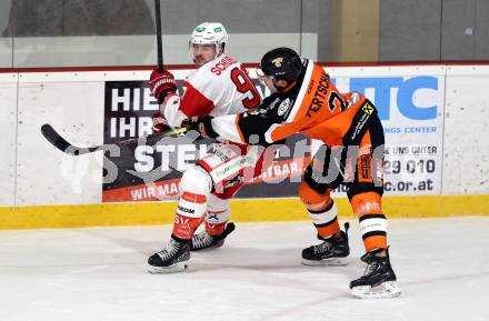Eishockey AHC Division I.  ESV Ferlach gegen USC Pirates Velden.  Markus Schubernig  (Ferlach),   Matthias Fertschai (Velden). Ferlach, am 30.1.2026
Foto: Kuess
www.qspictures.net
---
pressefotos, pressefotografie, kuess, qs, qspictures, sport, bild, bilder, bilddatenbank