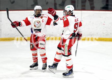 Eishockey AHC Division I.  ESV Ferlach gegen USC Pirates Velden.  Torjubel Nico Toff, Adis Alagic  (Ferlach). Ferlach, am 30.1.2026
Foto: Kuess
www.qspictures.net
---
pressefotos, pressefotografie, kuess, qs, qspictures, sport, bild, bilder, bilddatenbank