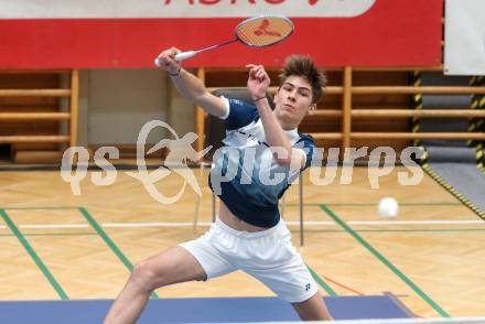 Badminton. Oesterreichische Meisterschaften.  Jakob Mayerhofer.   Klagenfurt, am 30.1.2026
Foto: Kuess
www.qspictures.net
---
pressefotos, pressefotografie, kuess, qs, qspictures, sport, bild, bilder, bilddatenbank