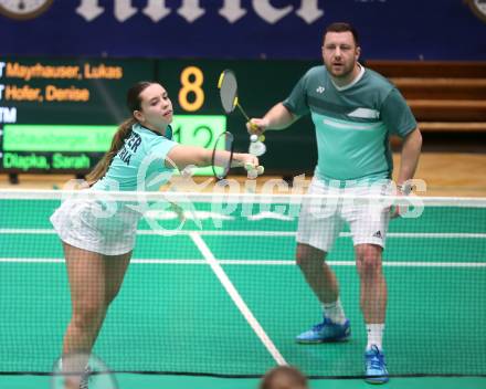 Badminton. Oesterreichische Meisterschaften.  Hofer Denise, Lukas Mayrhauser     Klagenfurt, am 30.1.2026
Foto: Kuess
www.qspictures.net
---
pressefotos, pressefotografie, kuess, qs, qspictures, sport, bild, bilder, bilddatenbank