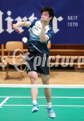 Badminton. Oesterreichische Meisterschaften.  Shangzu Zhan   Klagenfurt, am 30.1.2026
Foto: Kuess
www.qspictures.net
---
pressefotos, pressefotografie, kuess, qs, qspictures, sport, bild, bilder, bilddatenbank
