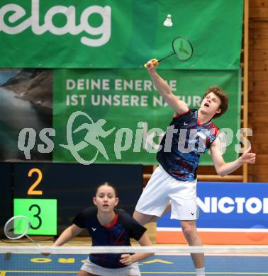Badminton. Oesterreichische Meisterschaften.  Felix Steinwender, Hanna Gillesberger   Klagenfurt, am 30.1.2026
Foto: Kuess
www.qspictures.net
---
pressefotos, pressefotografie, kuess, qs, qspictures, sport, bild, bilder, bilddatenbank