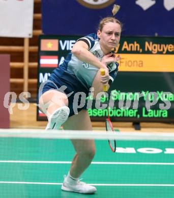 Badminton. Oesterreichische Meisterschaften.  Laura Hasenbichler.   Klagenfurt, am 30.1.2026
Foto: Kuess
www.qspictures.net
---
pressefotos, pressefotografie, kuess, qs, qspictures, sport, bild, bilder, bilddatenbank