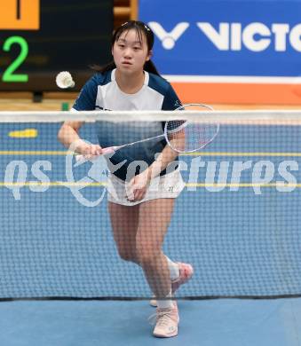 Badminton. Oesterreichische Meisterschaften.   Ziling Zhan.   Klagenfurt, am 30.1.2026
Foto: Kuess
www.qspictures.net
---
pressefotos, pressefotografie, kuess, qs, qspictures, sport, bild, bilder, bilddatenbank