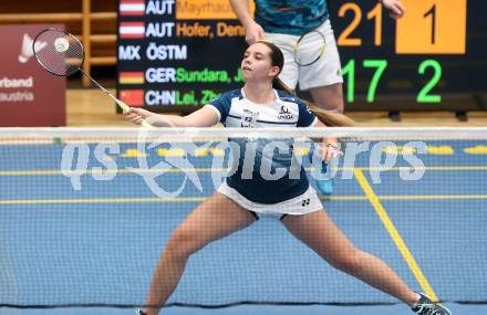 Badminton. Oesterreichische Meisterschaften.  Denise Hofer   Klagenfurt, am 30.1.2026
Foto: Kuess
www.qspictures.net
---
pressefotos, pressefotografie, kuess, qs, qspictures, sport, bild, bilder, bilddatenbank