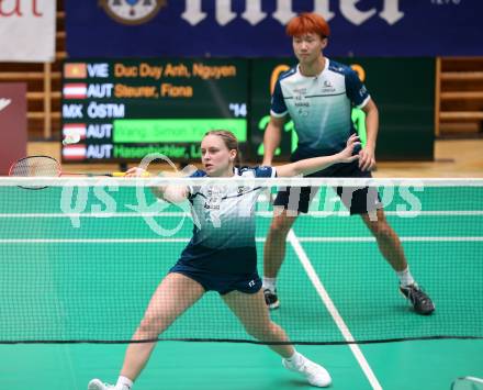 Badminton. Oesterreichische Meisterschaften.  Laura Hasenbichler, Simon Yu Xuan Wang.   Klagenfurt, am 30.1.2026
Foto: Kuess
www.qspictures.net
---
pressefotos, pressefotografie, kuess, qs, qspictures, sport, bild, bilder, bilddatenbank