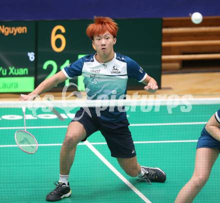 Badminton. Oesterreichische Meisterschaften.  Simon Yu Xuan Wang.   Klagenfurt, am 30.1.2026
Foto: Kuess
www.qspictures.net
---
pressefotos, pressefotografie, kuess, qs, qspictures, sport, bild, bilder, bilddatenbank