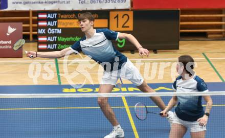 Badminton. Oesterreichische Meisterschaften.  Jakob Mayerhofer, Naomi Zedrosser.   Klagenfurt, am 30.1.2026
Foto: Kuess
www.qspictures.net
---
pressefotos, pressefotografie, kuess, qs, qspictures, sport, bild, bilder, bilddatenbank