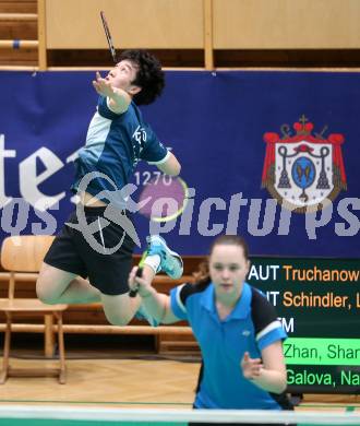 Badminton. Oesterreichische Meisterschaften.  Natalia Galova, Shangzu Zhan   Klagenfurt, am 30.1.2026
Foto: Kuess
www.qspictures.net
---
pressefotos, pressefotografie, kuess, qs, qspictures, sport, bild, bilder, bilddatenbank