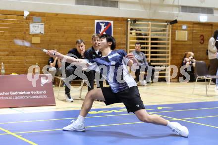 Badminton. Oesterreichische Meisterschaften.  Martin Zhang.  Klagenfurt, am 30.1.2026
Foto: Kuess
www.qspictures.net
---
pressefotos, pressefotografie, kuess, qs, qspictures, sport, bild, bilder, bilddatenbank