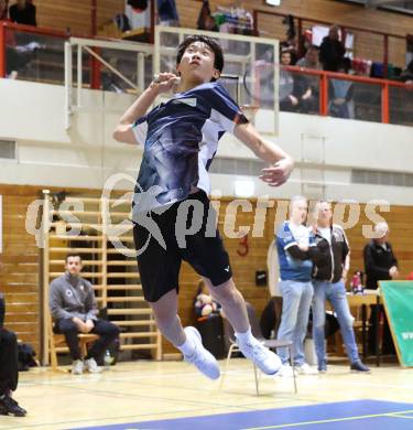 Badminton. Oesterreichische Meisterschaften.  Martin Zhang.  Klagenfurt, am 30.1.2026
Foto: Kuess
www.qspictures.net
---
pressefotos, pressefotografie, kuess, qs, qspictures, sport, bild, bilder, bilddatenbank
