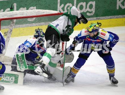 Eishockey ICE Bundesliga.  Winn2day ICE Hockey League. VSV gegen Olimpija Ljubljana. Joe Cannata, Thomas Vallant   (VSV), Marly Quince   (Laibach). Klagenfurt, am 1.2..2026
Foto: Kuess
www.qspictures.net
---
pressefotos, pressefotografie, kuess, qs, qspictures, sport, bild, bilder, bilddatenbank