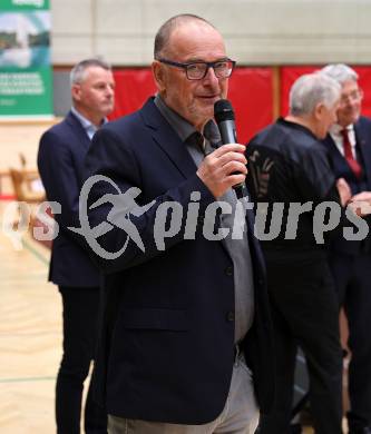 Badminton. Oesterreichische Meisterschaften.  Eroeffnung. Wolfgang Notiz (Praesident Badmintonverband Oesterreich).    Klagenfurt, am 30.1.2026
Foto: Kuess
www.qspictures.net
---
pressefotos, pressefotografie, kuess, qs, qspictures, sport, bild, bilder, bilddatenbank