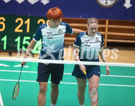 Badminton. Oesterreichische Meisterschaften.  Laura Hasenbichler,  Simon Yu Xuan Wang     Klagenfurt, am 30.1.2026
Foto: Kuess
www.qspictures.net
---
pressefotos, pressefotografie, kuess, qs, qspictures, sport, bild, bilder, bilddatenbank