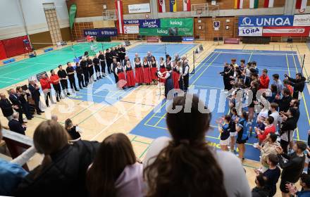 Badminton. Oesterreichische Meisterschaften.  Eroeffnung.     Klagenfurt, am 30.1.2026
Foto: Kuess
www.qspictures.net
---
pressefotos, pressefotografie, kuess, qs, qspictures, sport, bild, bilder, bilddatenbank