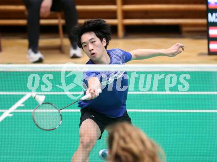 Badminton. Oesterreichische Meisterschaften.  Shanzu Zhan    Klagenfurt, am 30.1.2026
Foto: Kuess
www.qspictures.net
---
pressefotos, pressefotografie, kuess, qs, qspictures, sport, bild, bilder, bilddatenbank