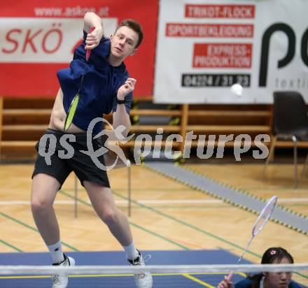 Badminton. Oesterreichische Meisterschaften.  Adrian Schwarzmann.    Klagenfurt, am 30.1.2026
Foto: Kuess
www.qspictures.net
---
pressefotos, pressefotografie, kuess, qs, qspictures, sport, bild, bilder, bilddatenbank