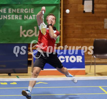 Badminton. Oesterreichische Meisterschaften. Markus Grutschnig.  Klagenfurt, am 30.1.2026
Foto: Kuess
www.qspictures.net
---
pressefotos, pressefotografie, kuess, qs, qspictures, sport, bild, bilder, bilddatenbank