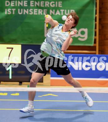 Badminton. Oesterreichische Meisterschaften.  Felix Steinwender.  Klagenfurt, am 30.1.2026
Foto: Kuess
www.qspictures.net
---
pressefotos, pressefotografie, kuess, qs, qspictures, sport, bild, bilder, bilddatenbank