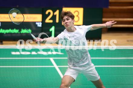 Badminton. Oesterreichische Meisterschaften.  Jakob Mayerhofer..    Klagenfurt, am 30.1.2026
Foto: Kuess
www.qspictures.net
---
pressefotos, pressefotografie, kuess, qs, qspictures, sport, bild, bilder, bilddatenbank