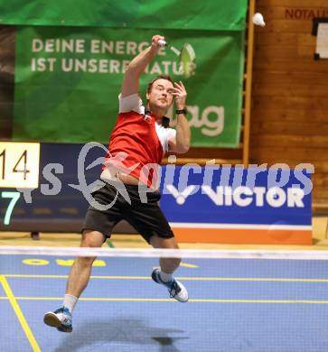 Badminton. Oesterreichische Meisterschaften. Markus Grutschnig.  Klagenfurt, am 30.1.2026
Foto: Kuess
www.qspictures.net
---
pressefotos, pressefotografie, kuess, qs, qspictures, sport, bild, bilder, bilddatenbank