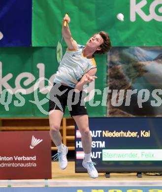 Badminton. Oesterreichische Meisterschaften.  Felix Steinwender.  Klagenfurt, am 30.1.2026
Foto: Kuess
www.qspictures.net
---
pressefotos, pressefotografie, kuess, qs, qspictures, sport, bild, bilder, bilddatenbank