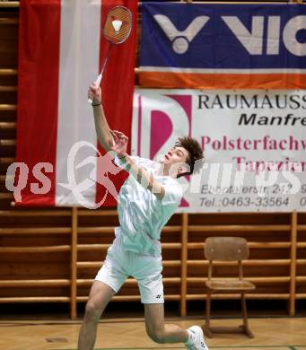 Badminton. Oesterreichische Meisterschaften.  Jakob Mayerhofer..    Klagenfurt, am 30.1.2026
Foto: Kuess
www.qspictures.net
---
pressefotos, pressefotografie, kuess, qs, qspictures, sport, bild, bilder, bilddatenbank