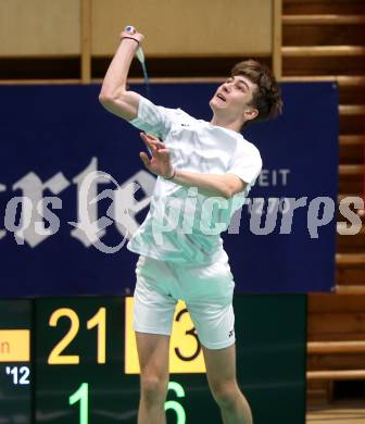 Badminton. Oesterreichische Meisterschaften.  Jakob Mayerhofer..    Klagenfurt, am 30.1.2026
Foto: Kuess
www.qspictures.net
---
pressefotos, pressefotografie, kuess, qs, qspictures, sport, bild, bilder, bilddatenbank