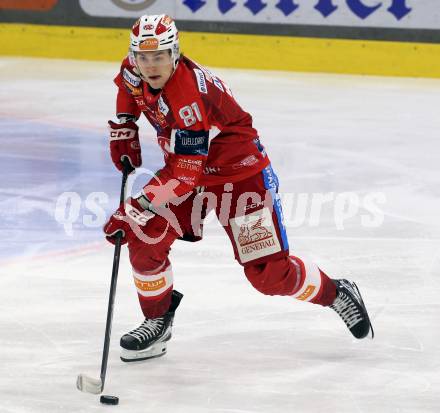 Eishockey ICE Bundesliga.  Winn2day ICE Hockey League. KAC gegen HC Falkenstein Pustertal  Finn Van Ee (KAC). Klagenfurt, am 5.1.2026
Foto: Kuess
www.qspictures.net
---
pressefotos, pressefotografie, kuess, qs, qspictures, sport, bild, bilder, bilddatenbank