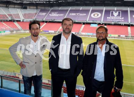 Fussball 2. Liga. Pressekonferenz AK Austria Klagenfurt. Matthias Dollinger. Zeljko Karajica,  Helmut Kaltenegger.  . Klagenfurt, am 6.2..2026
Foto: Kuess
www.qspictures.net
---
pressefotos, pressefotografie, kuess, qs, qspictures, sport, bild, bilder, bilddatenbank