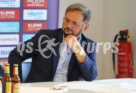 Fussball 2. Liga. Pressekonferenz AK Austria Klagenfurt.  Helmut Kaltenegger. Klagenfurt, am 6.2..2026
Foto: Kuess
www.qspictures.net
---
pressefotos, pressefotografie, kuess, qs, qspictures, sport, bild, bilder, bilddatenbank
