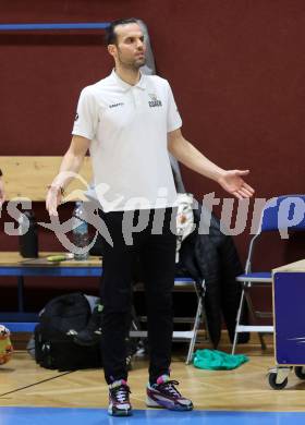 Basketball 2. Liga 2025/2026. Grunddurchgang 17. Runde.  KOS Celovec gegen Union Deutsch Wagram Alligators.   Trainer Dalibor Cevriz (KOS),  Klagenfurt, am 7.2.2026
Foto: Kuess
---
pressefotos, pressefotografie, kuess, qs, qspictures, sport, bild, bilder, bilddatenbank