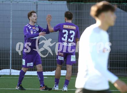 Fussball 2. Liga Testspiel. SK Austria Klagenfurt gegen ND Ilirija.  Torjubel Marc Andre Schmerboeck  (Klagenfurt)). Klagenfurt, am 13.2.2026
Foto: Kuess
---
pressefotos, pressefotografie, kuess, qs, qspictures, sport, bild, bilder, bilddatenbank