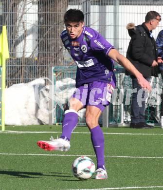 Fussball 2. Liga Testspiel. SK Austria Klagenfurt gegen ND Ilirija.  Aidan Liu  (Klagenfurt).. Klagenfurt, am 13.2.2026
Foto: Kuess
---
pressefotos, pressefotografie, kuess, qs, qspictures, sport, bild, bilder, bilddatenbank